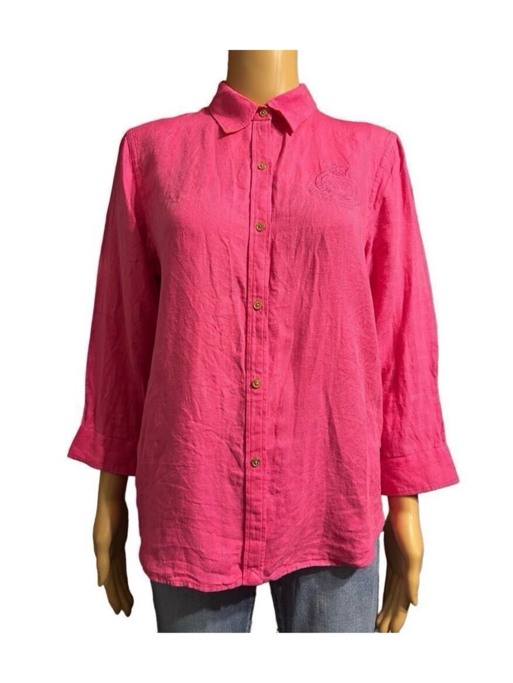 Lauren Ralph Lauren linen pink sz L
(Bin 4)